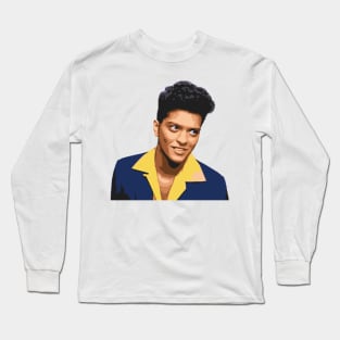 Bruno Mars Tribute - bruno michael jackson prince kendrick lamar sza ed sheeran music lauryn hill anderson paak Long Sleeve T-Shirt